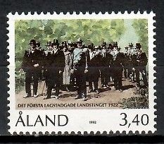 Znaczek Wyspy Alandzkie 1992 Mi 63 Czyste **