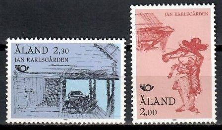 Znaczek Wyspy Alandzkie 1993 Mi 70-71 Czyste **
