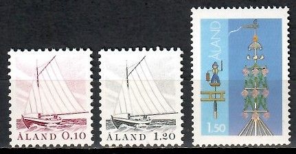 Znaczek Wyspy Alandzkie 1985 Mi 8-10 Czyste **