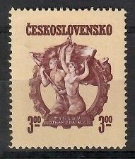 Znaczek Czechosłowacja 1950 Mi 606 Czyste **