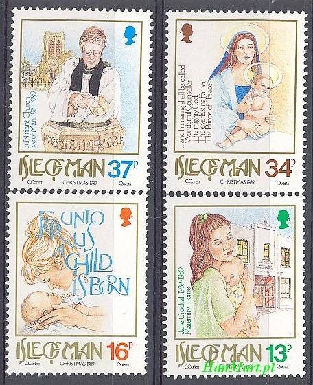 Znaczek Wyspa Man 1989 Mi 417-420 Czyste **