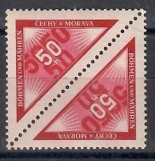 Znaczek Czechy i Morawy 1939 Mi por 15 Czyste **