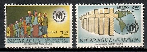 Znaczek Nikaragua 1961 Mi 1257-1258 Czyste **