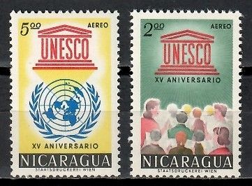 Znaczek Nikaragua 1962 Mi 1310-1311 Czyste **