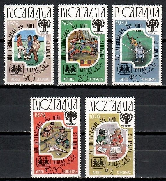 Znaczek Nikaragua 1980 Mi 2080-2084b Czyste **