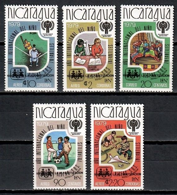 Znaczek Nikaragua 1980 Mi 2154-2158 Czyste **