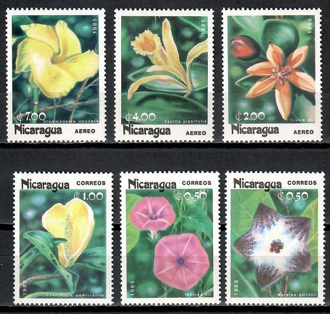 Znaczek Nikaragua 1985 Mi 2586-2591 Czyste **