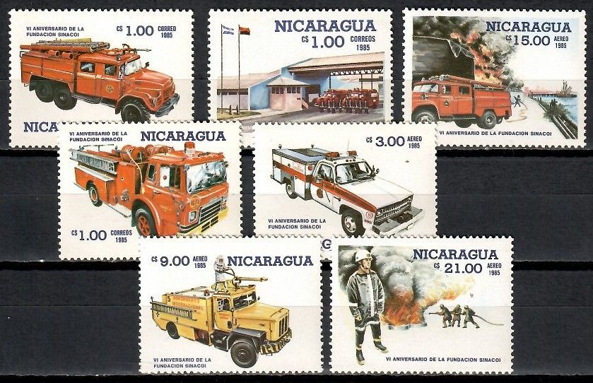 Znaczek Nikaragua 1985 Mi 2614-2620 Czyste **
