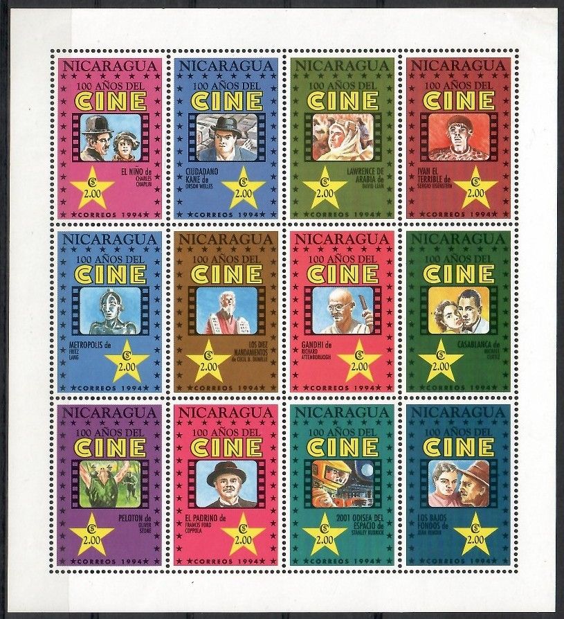 Znaczek Nikaragua 1994 Mi ark 3435-3446 Czyste **