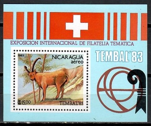 Znaczek Nikaragua 1983 Mi bl 149 Czyste **