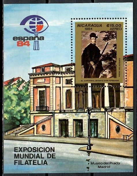 Znaczek Nikaragua 1984 Mi bl 157 Czyste **