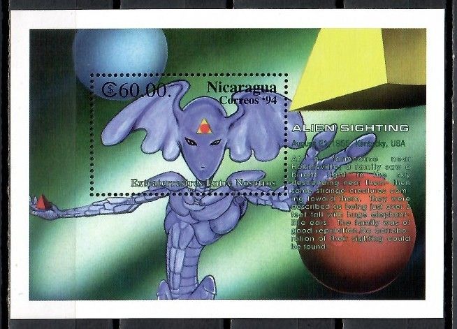 Znaczek Nikaragua 1994 Mi bl 216 Czyste **