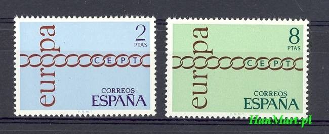 Znaczek Hiszpania 1971 Mi 1925-1926 Czyste **