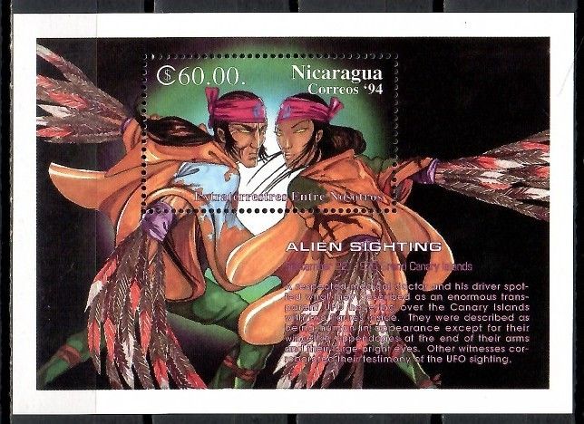 Znaczek Nikaragua 1994 Mi bl 217 Czyste **