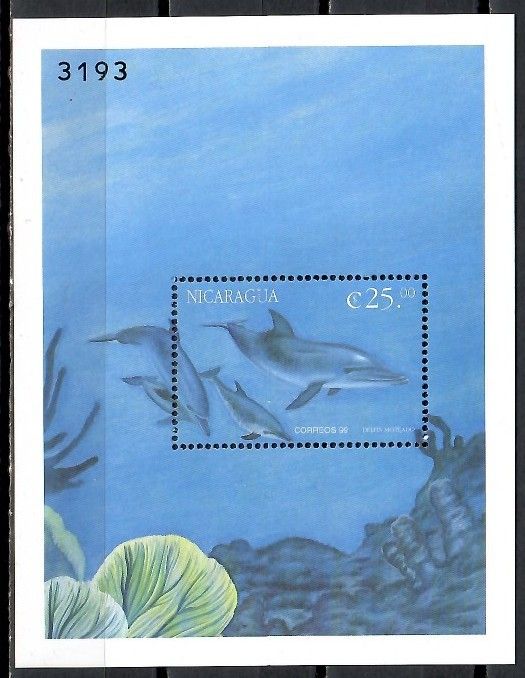 Znaczek Nikaragua 2000 Mi bl 306 Czyste **