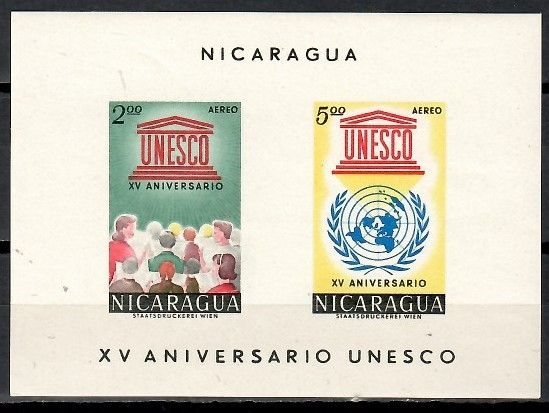 Znaczek Nikaragua 1962 Mi bl 57 Czyste **