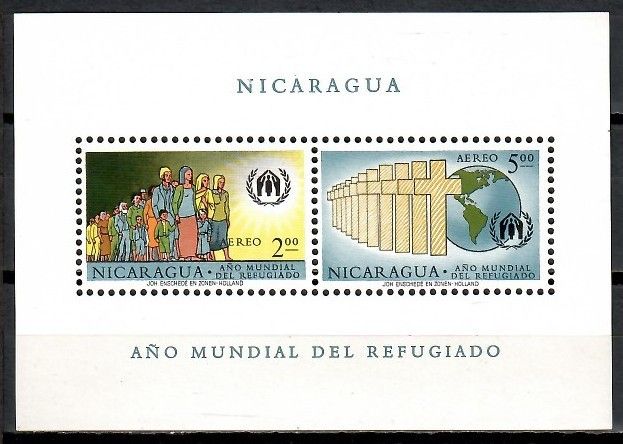 Znaczek Nikaragua 1961 Mi bl 54 Czyste **