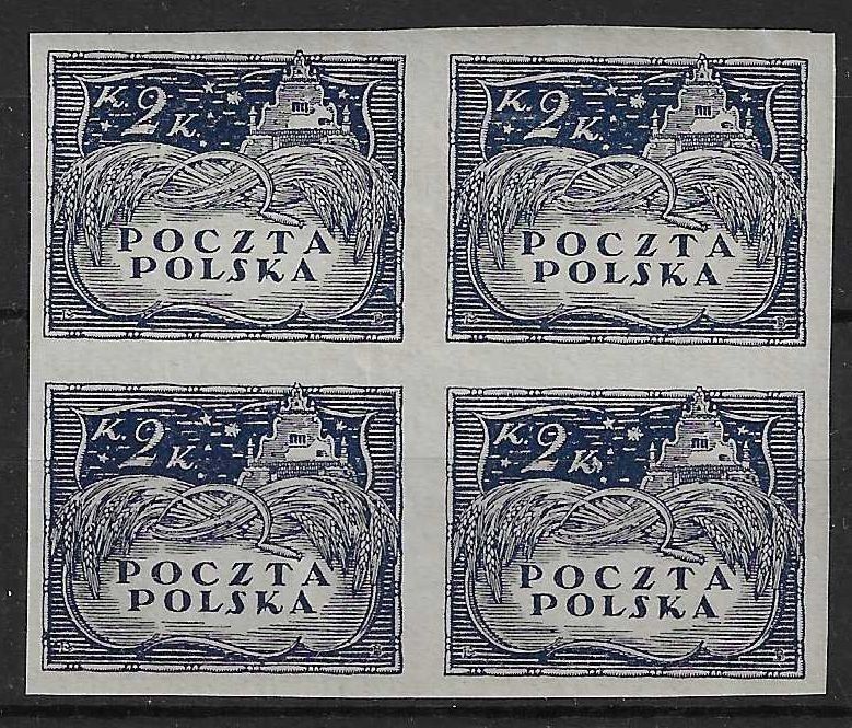 Znaczek Polska 1919 Mi 74B Fi 82A Czyste **