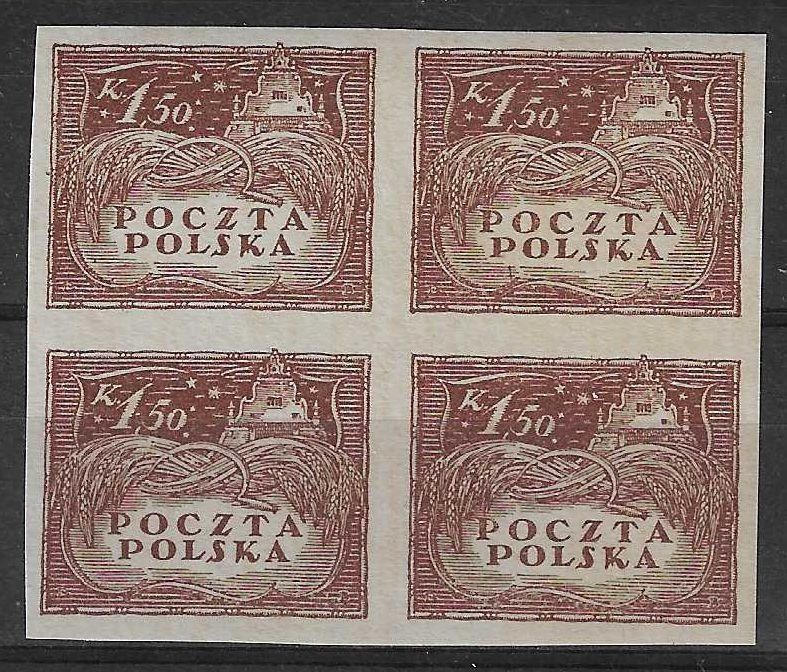 Znaczek Polska 1919 Mi 73B Fi 81A Czyste **