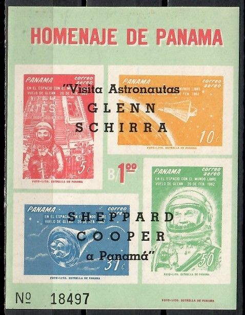 Znaczek Panama 1963 Mi bl 13 Czyste **
