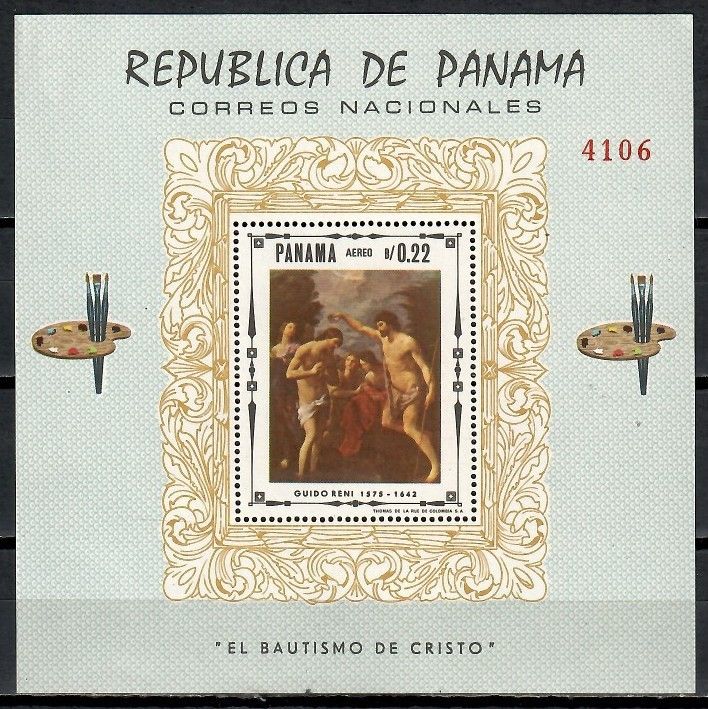 Znaczek Panama 1968 Mi bl 84 Czyste **