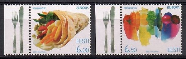 Znaczek Estonia 2005 Mi 515-516 Czyste **
