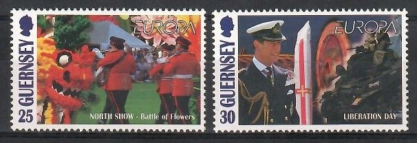 Znaczek Guernsey 1998 Mi 783-784 Czyste **
