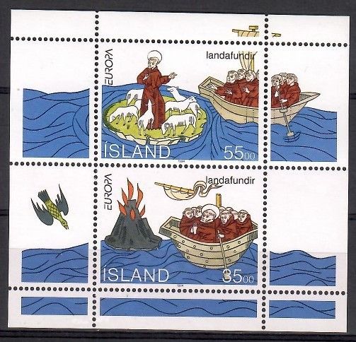 Znaczek Islandia 1994 Mi bl 15 Czyste **