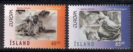 Znaczek Islandia 1997 Mi 872-873 Czyste **