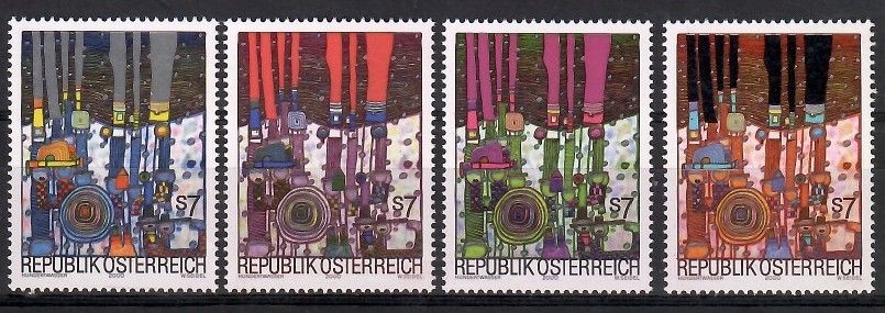 Znaczek Austria 2000 Mi 2318-2321 Czyste **