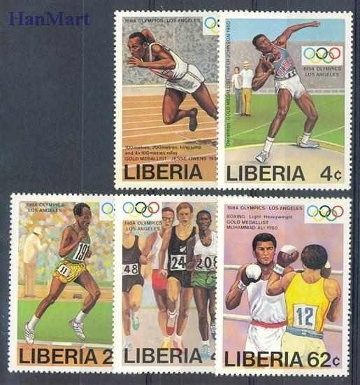 Znaczek Liberia 1984 Mi 1305-1309 Czyste **