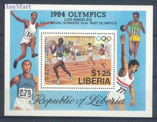 Znaczek Liberia 1984 Mi bl 108 Czyste **