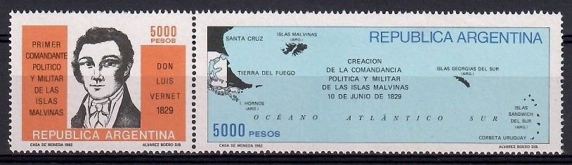 Znaczek Argentyna 1982 Mi 1567-1568 Czyste **