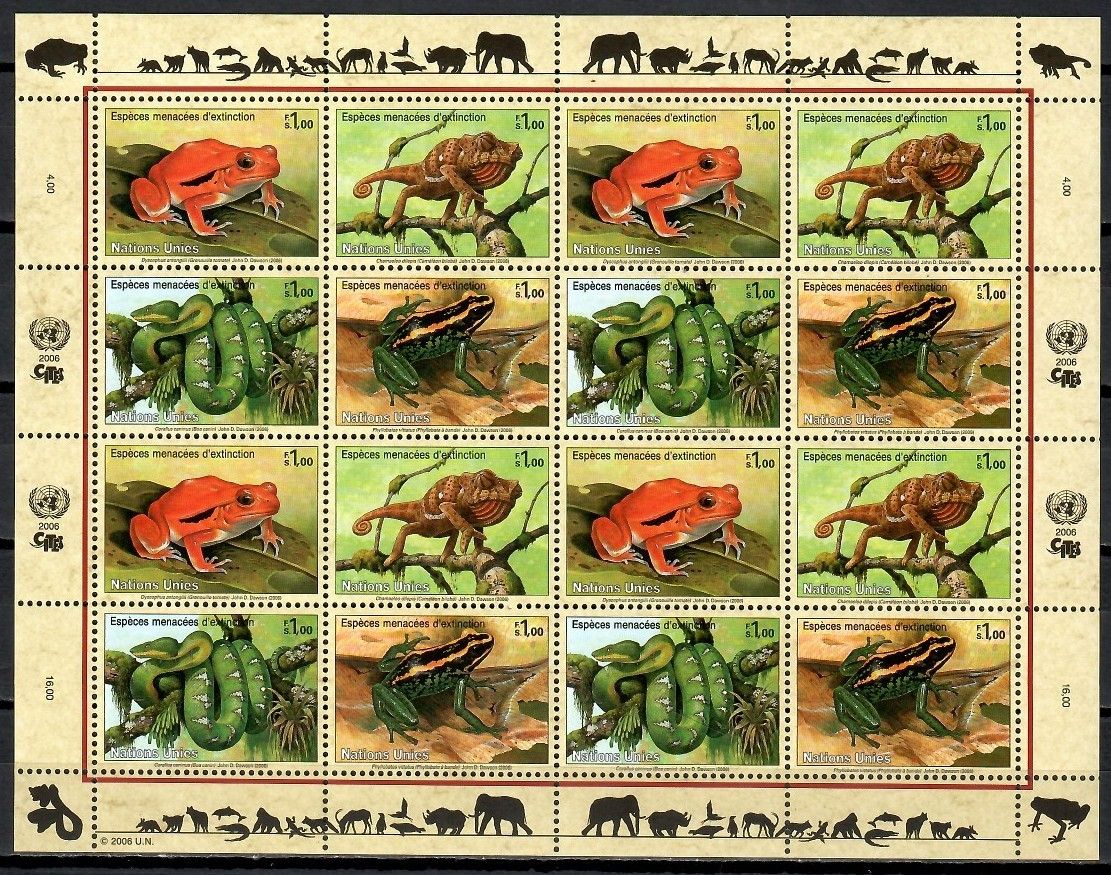 Znaczek Narody Zjednoczone Genewa 2006 Mi ark 537-540 Czyste **