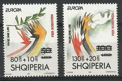 Znaczek Albania 2001 Mi 2784-2785 Czyste **