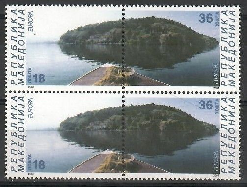 Znaczek Macedonia Północna 2001 Mi 228-229 Czyste **
