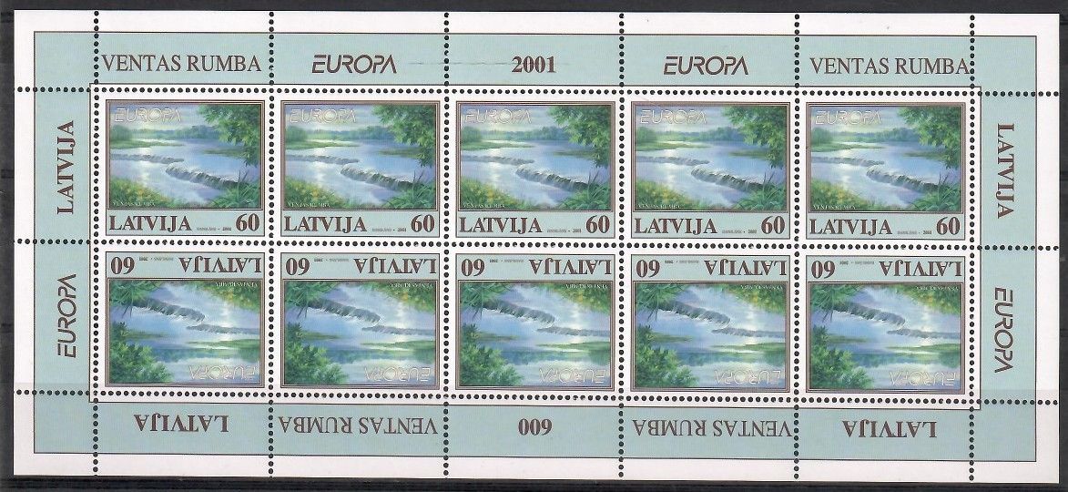Znaczek Łotwa 2001 Mi ark 544 Czyste **