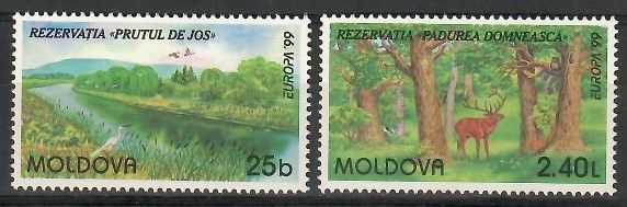 Znaczek Mołdawia 1999 Mi 305-306 Czyste **