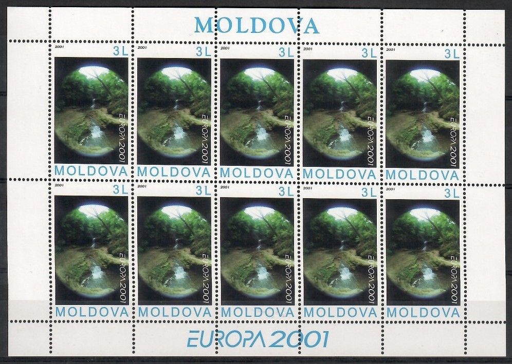 Znaczek Mołdawia 2001 Mi ark 388 Czyste **