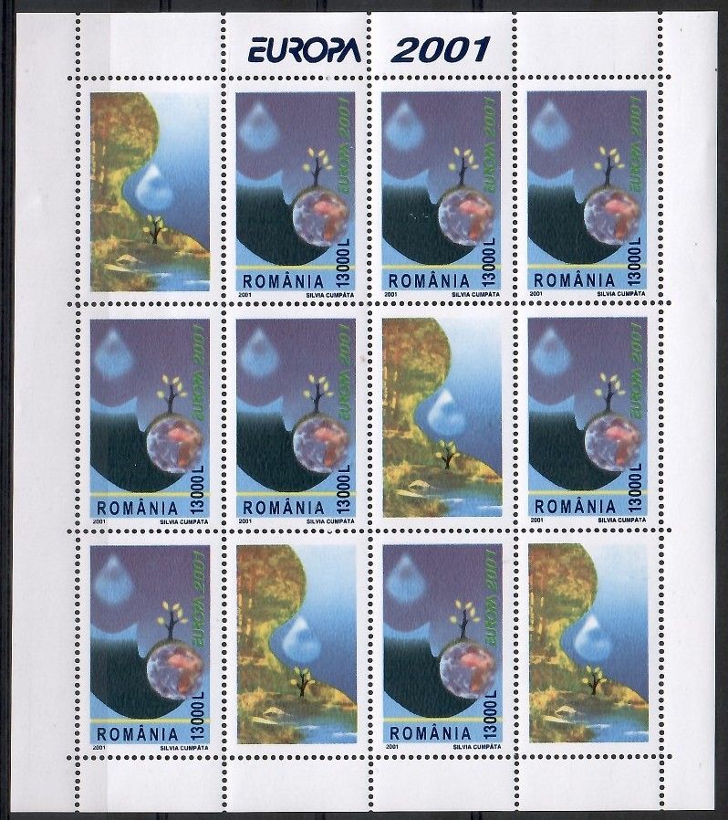 Znaczek Rumunia 2001 Mi ark 5573 Czyste **