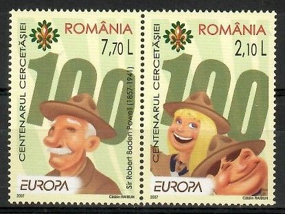 Znaczek Rumunia 2007 Mi 6190-6191 Czyste **
