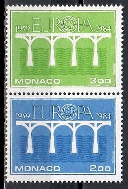 Znaczek Monako 1984 Mi 1622-1623 Czyste **