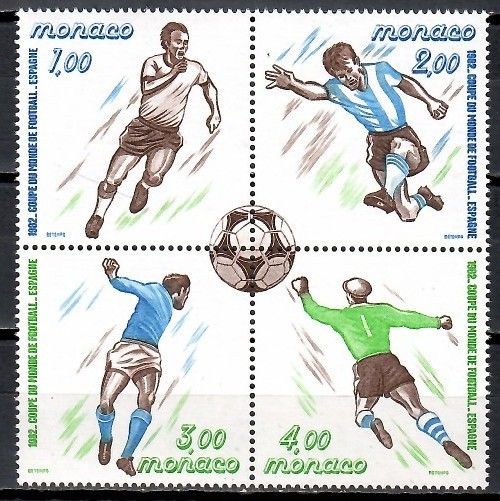 Znaczek Monako 1982 Mi 1539-1542 Czyste **