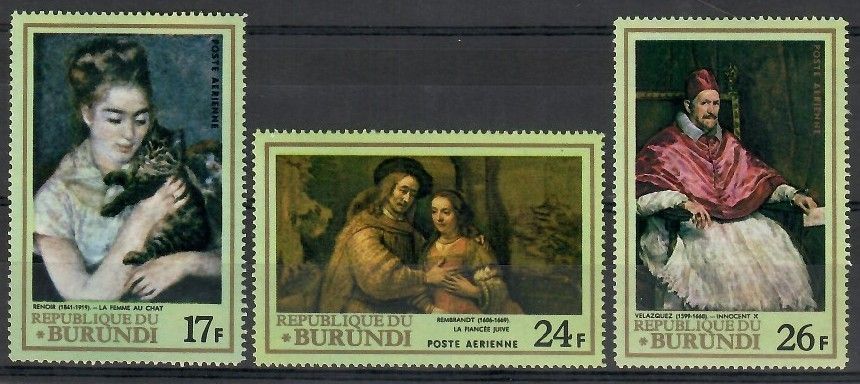 Znaczek Burundi 1968 Mi 398-400 Czyste **