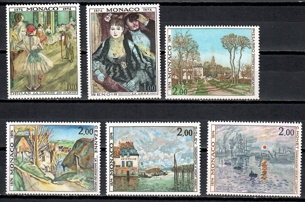 Znaczek Monako 1974 Mi 1124-1129 Czyste **
