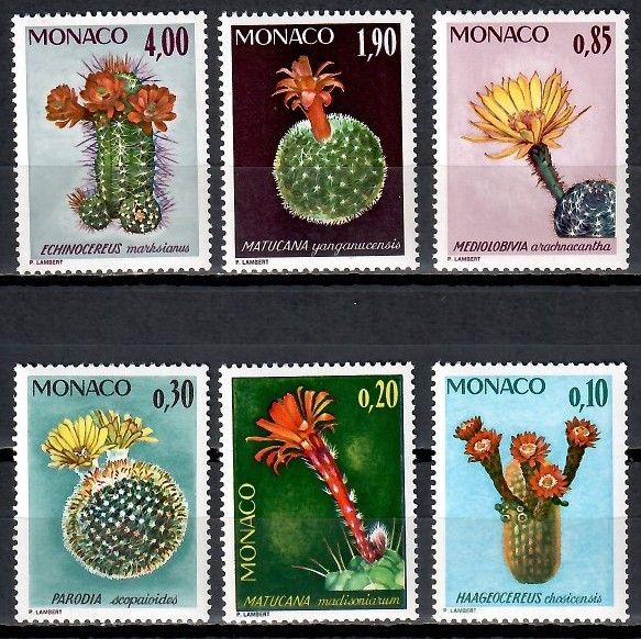 Znaczek Monako 1974 Mi 1154-1159 Czyste **