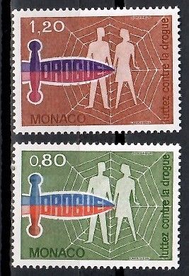 Znaczek Monako 1976 Mi 1246-1247 Czyste **