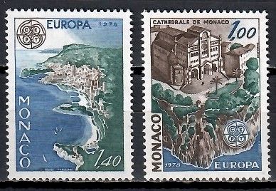 Znaczek Monako 1978 Mi 1319-1320 Czyste **