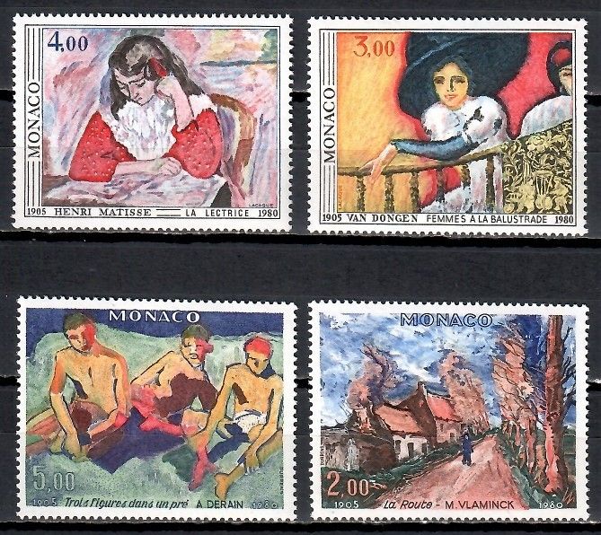 Znaczek Monako 1980 Mi 1437-1440 Czyste **