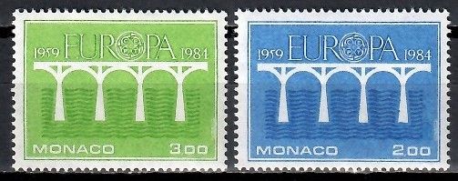 Znaczek Monako 1984 Mi 1622-1623 Czyste **